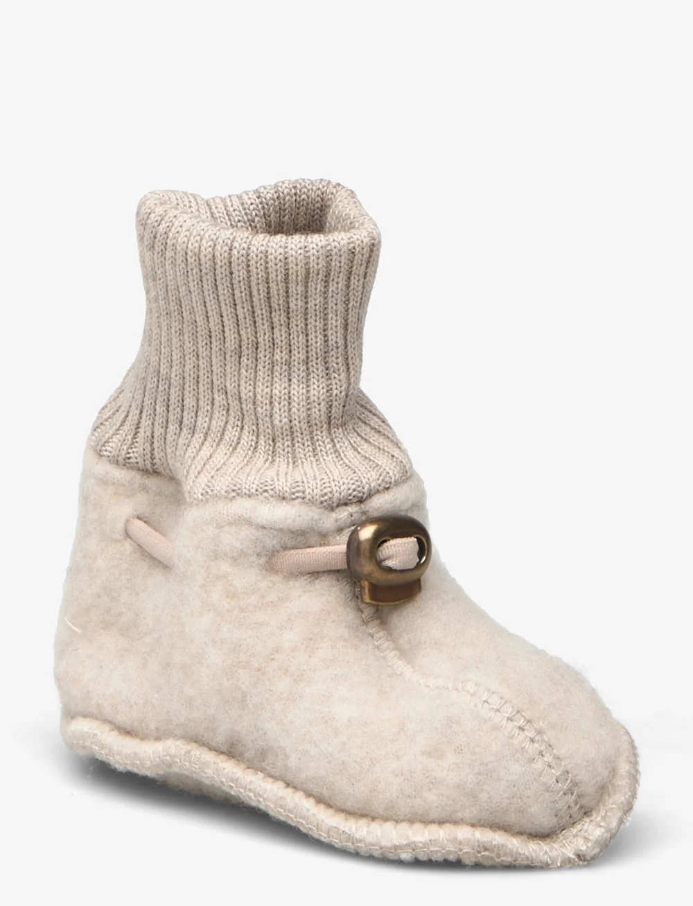 mikk-line - Wool Footies - baby tossor - melange offwhite - 0