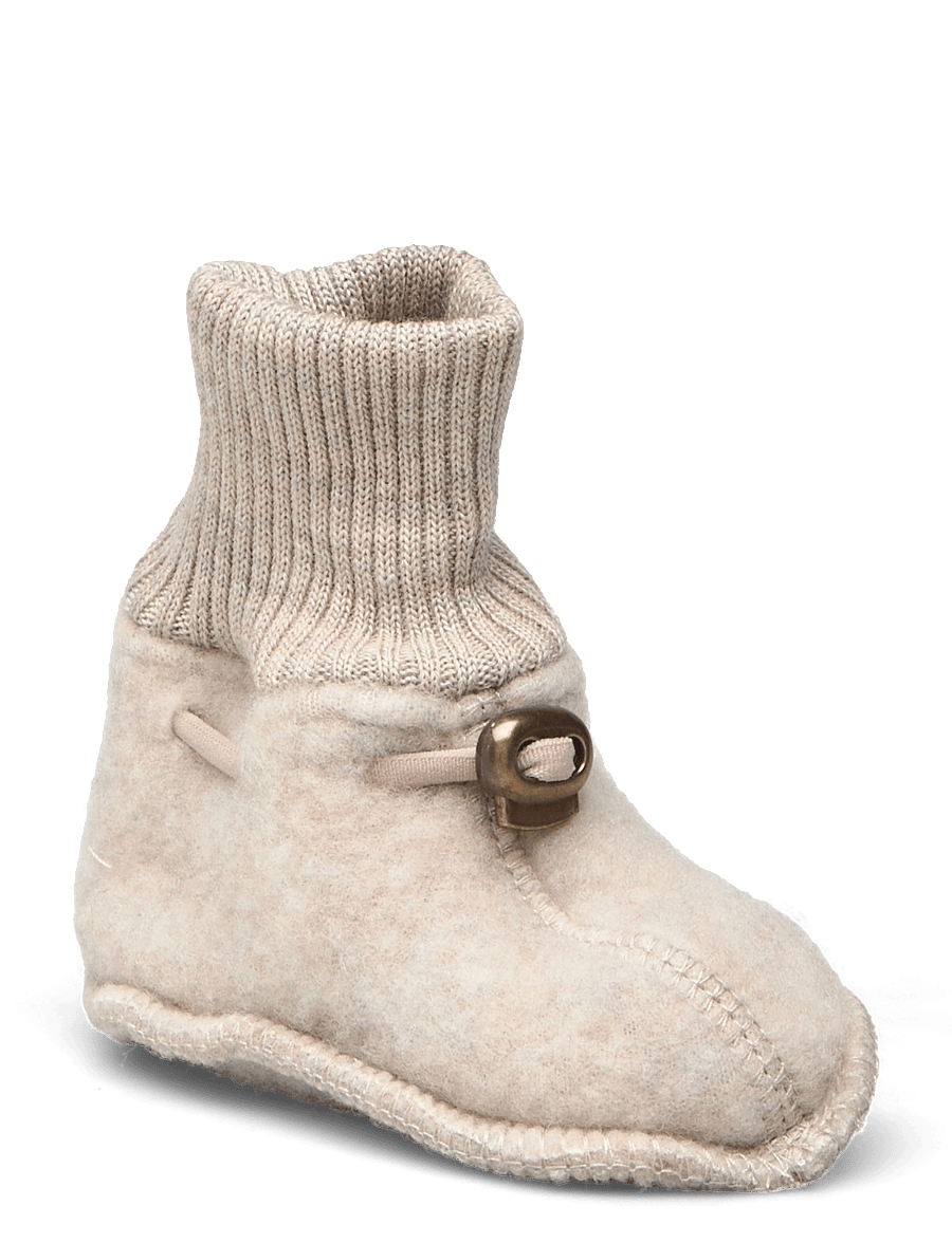 mikk-line - Wool Footies - beebisaapad - melange offwhite - 0