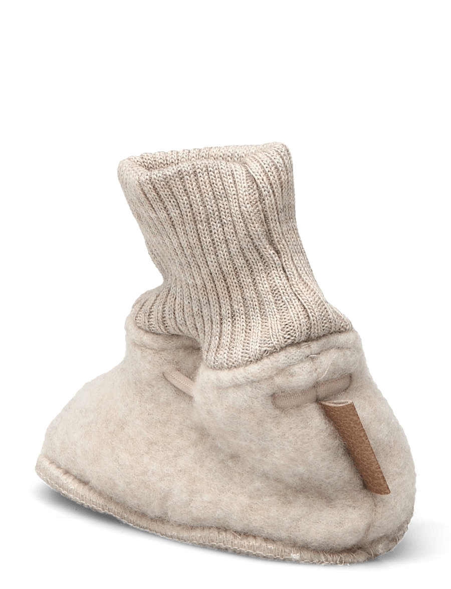 mikk-line - Wool Footies - beebisaapad - melange offwhite - 2