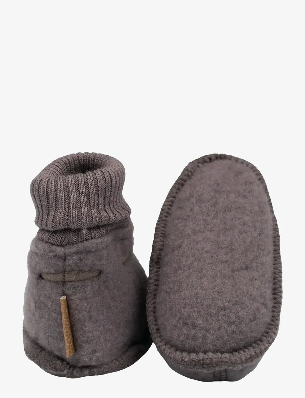 mikk-line - Wool Footies - babystrikstøvler - sparrow - 2