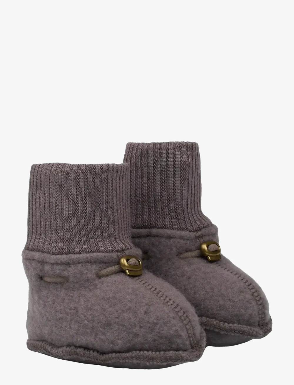 mikk-line - Wool Footies - babystrikstøvler - sparrow - 3