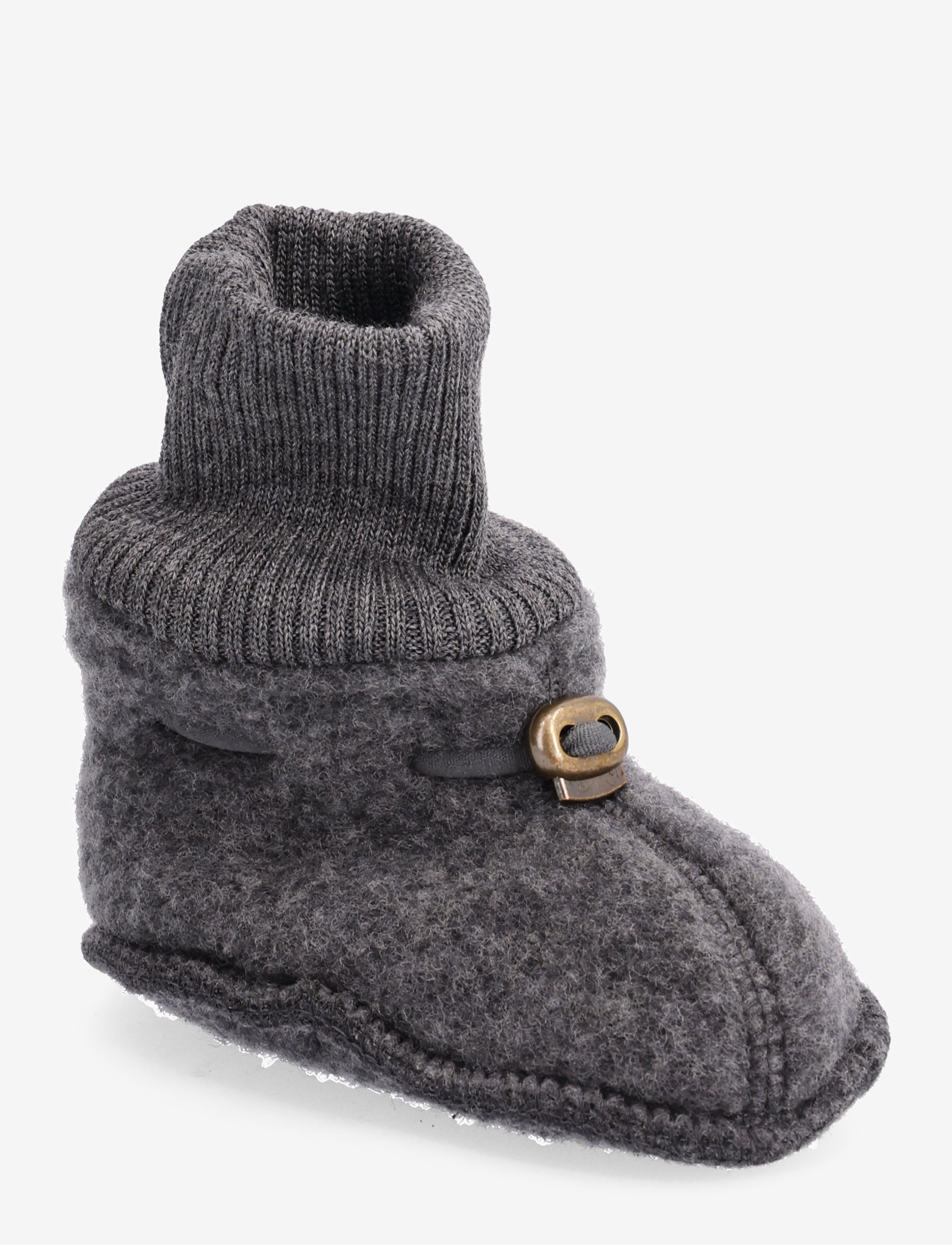 MIKK-LINE Wolle Footies Grau - 74/80 - Kinder
