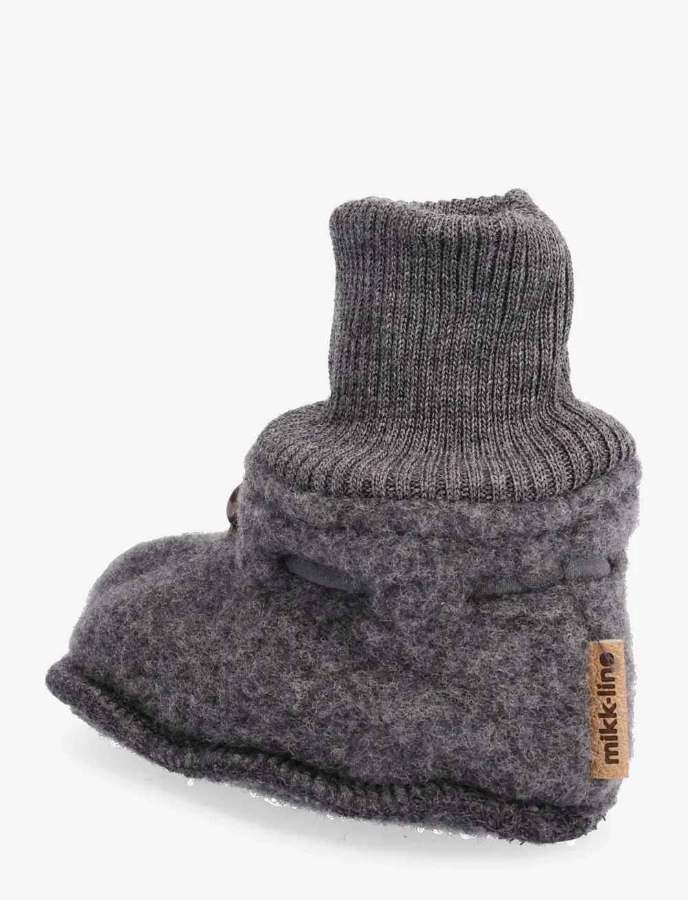 mikk-line - Wool Footies - baby tossor - anthracite melange - 2