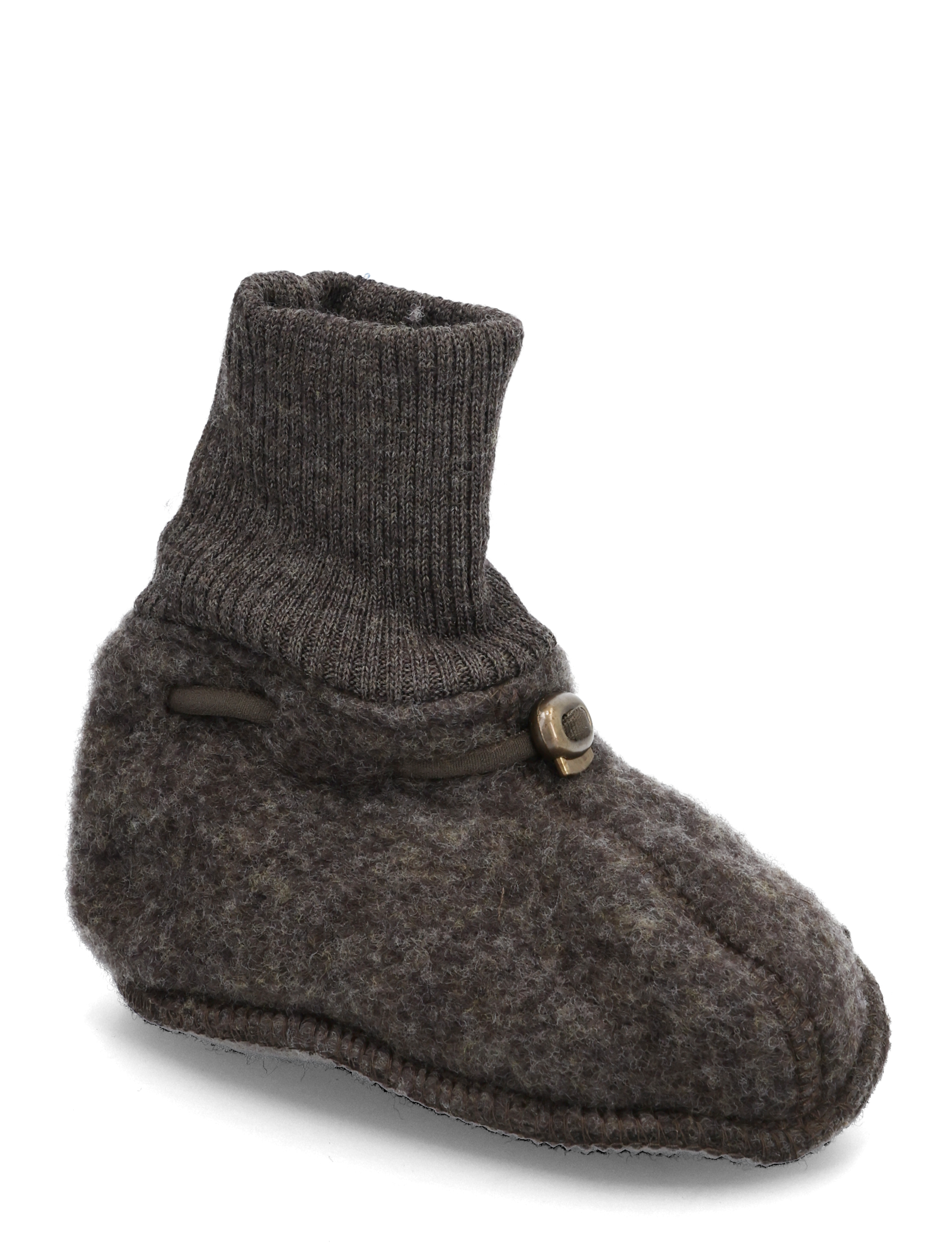 MIKK-LINE Wolle Footies Braun - 9-12M - Kinder