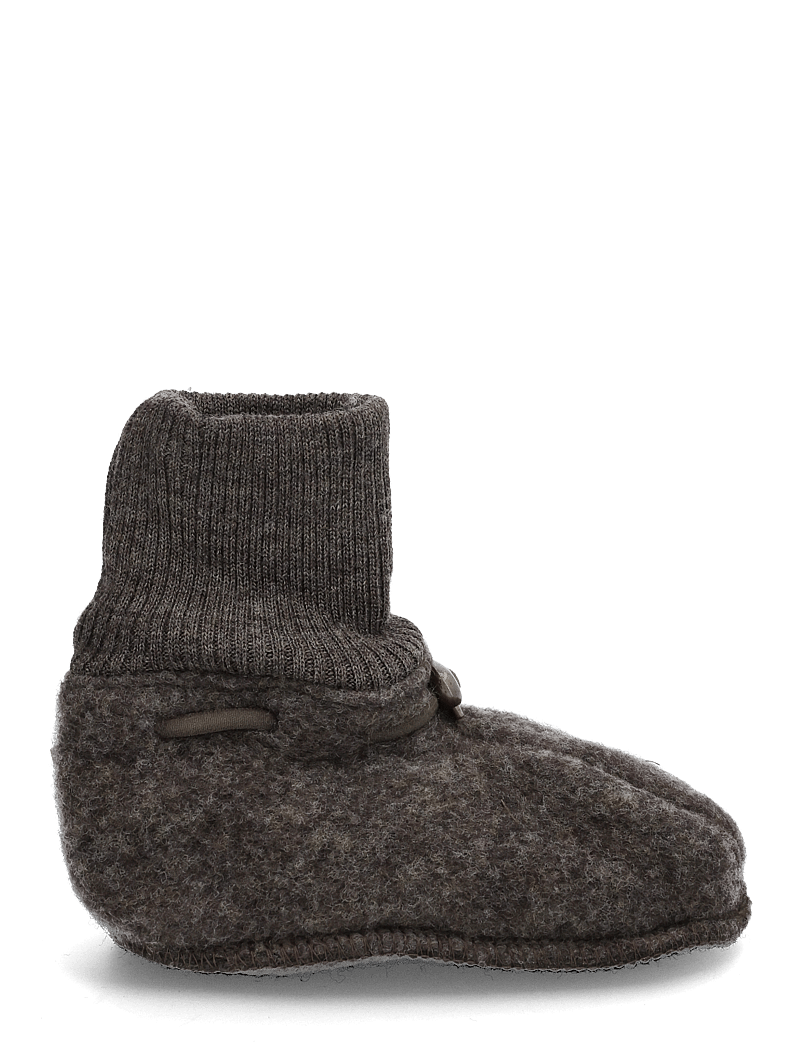 mikk-line - Wool Footies - beebisaapad - dark brown melange - 1