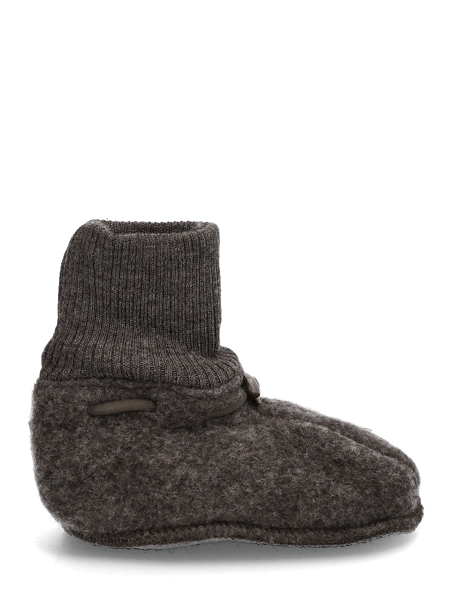 mikk-line - Wool Footies - beebipapud - dark brown melange - 1