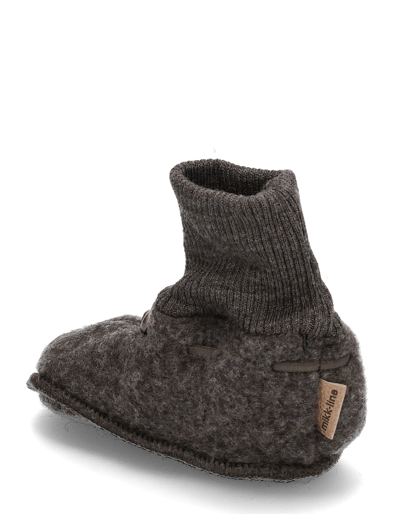 mikk-line - Wool Footies - beebisaapad - dark brown melange - 2