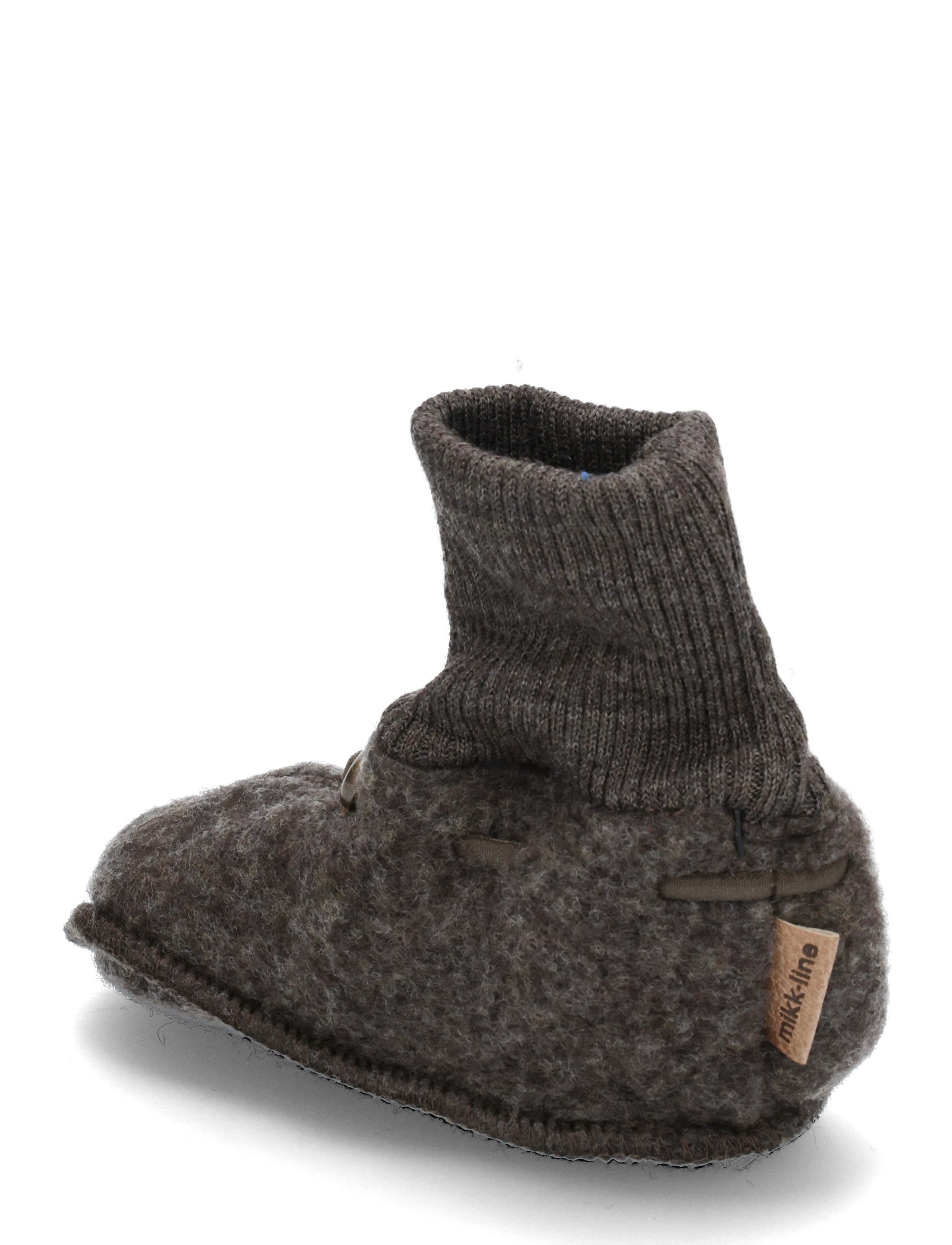 mikk-line - Wool Footies - laveste priser - dark brown melange - 2