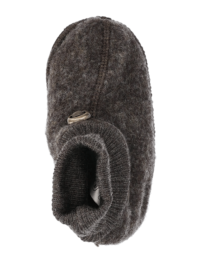 mikk-line - Wool Footies - beebisaapad - dark brown melange - 3
