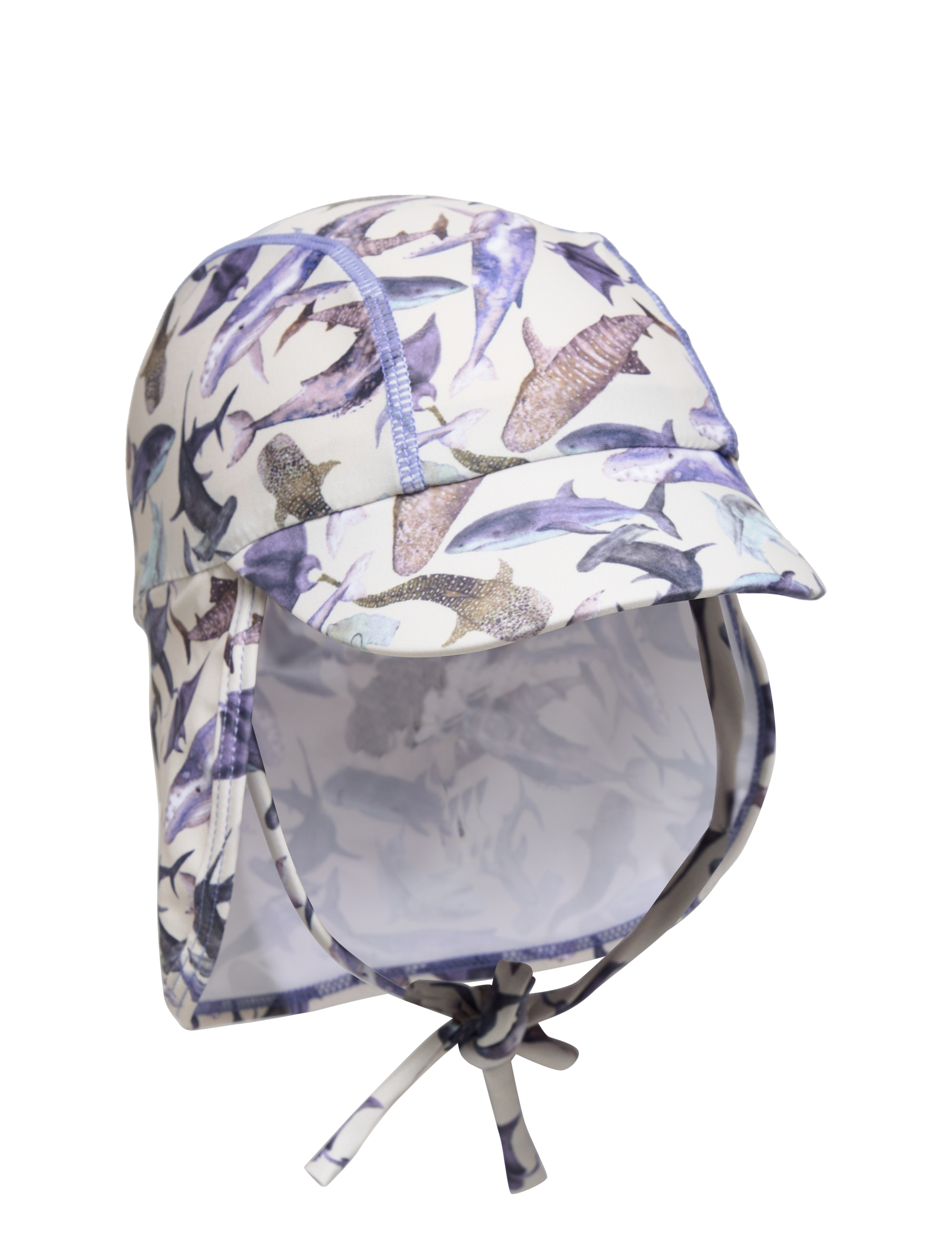 mikk-line Swim Hat w. Print - Recycled - Kläder - METAL / blue