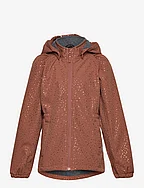 Softshell Jacket Recycled  AOP - RUSSET