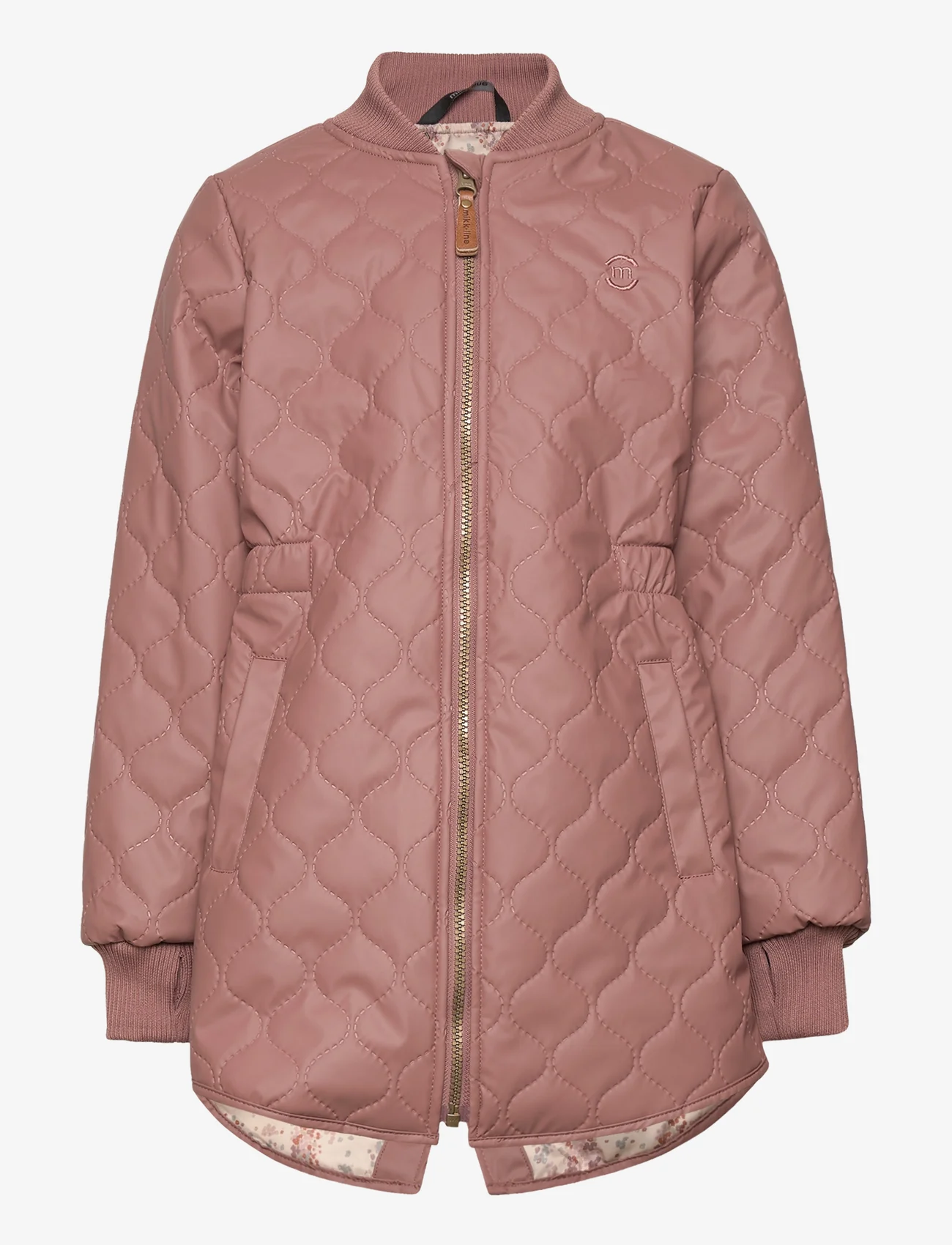 mikk-line - Duvet Girls Coat - quilted jackets - nutmeg - 0