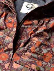 mikk-line - Polyester Girls Jacket - Aop Floral - barn - decadent chocolate - 5