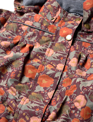 mikk-line - Polyester Girls Jacket - Aop Floral - bērniem - decadent chocolate - 6
