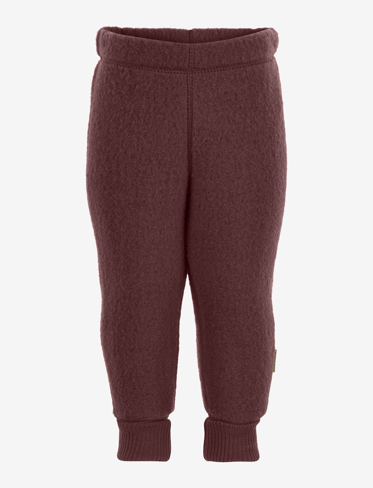 mikk-line - WOOL Pants - bukser - decadent chocolate - 0