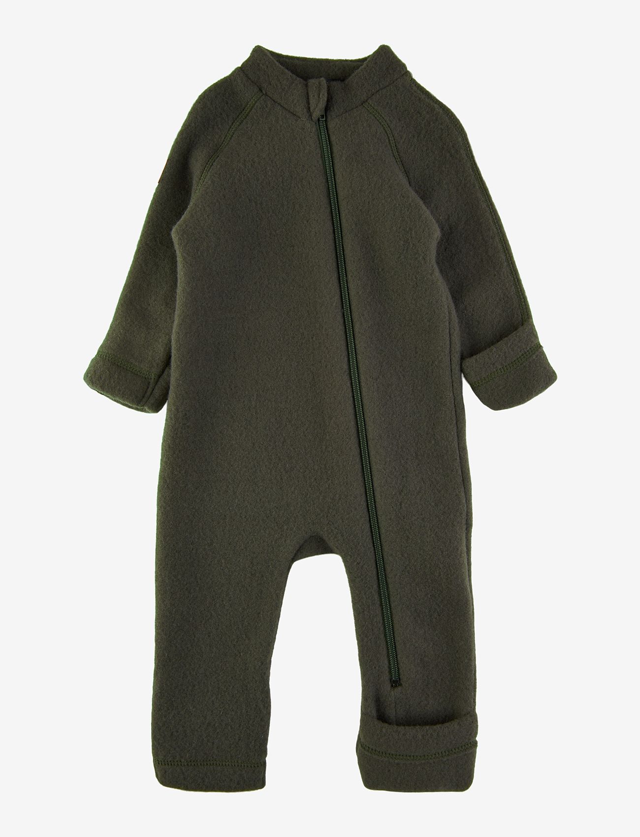 Mikk-Line - Wool Baby Suit - forest night - 0