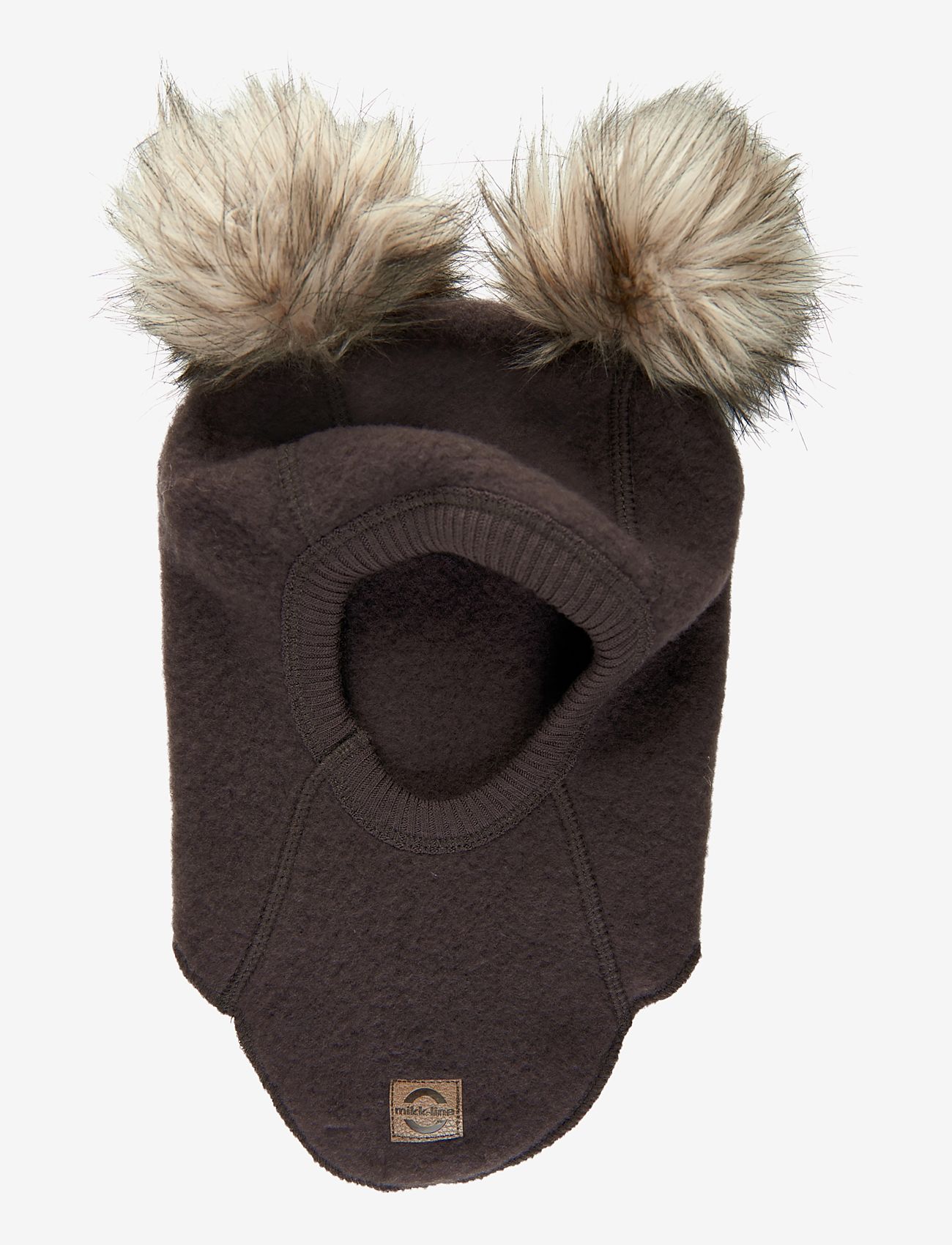 mikk-line - Wool Fullface w. Pom Pom - balaclava's - java - 0