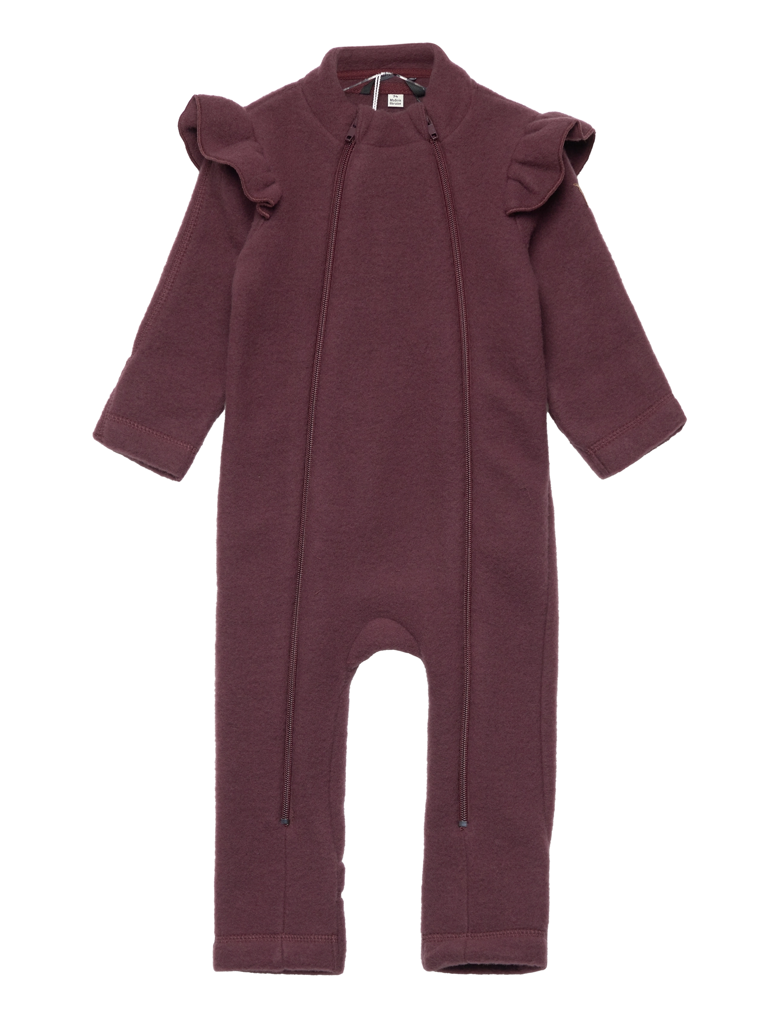 mikk-line - Wool Double Zip Frill Suit - decadent chocolate - 0