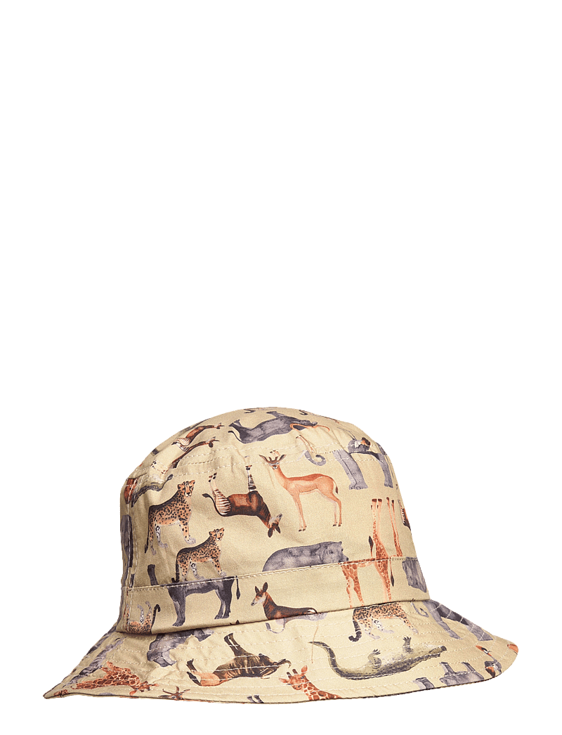 mikk-line - Summer Bucket Hat - Aop - winteraccessoires - olive gray - 0