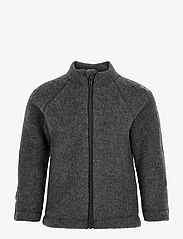 mikk-line - Wool Baby Jacket - fleece jacket - anthracite melange - 0
