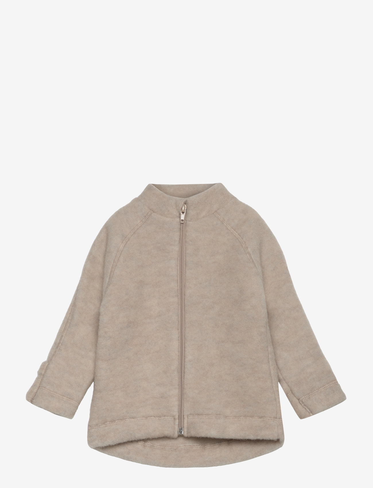mikk-line - Wool Baby Jacket - efterårsjakker - melange offwhite - 0