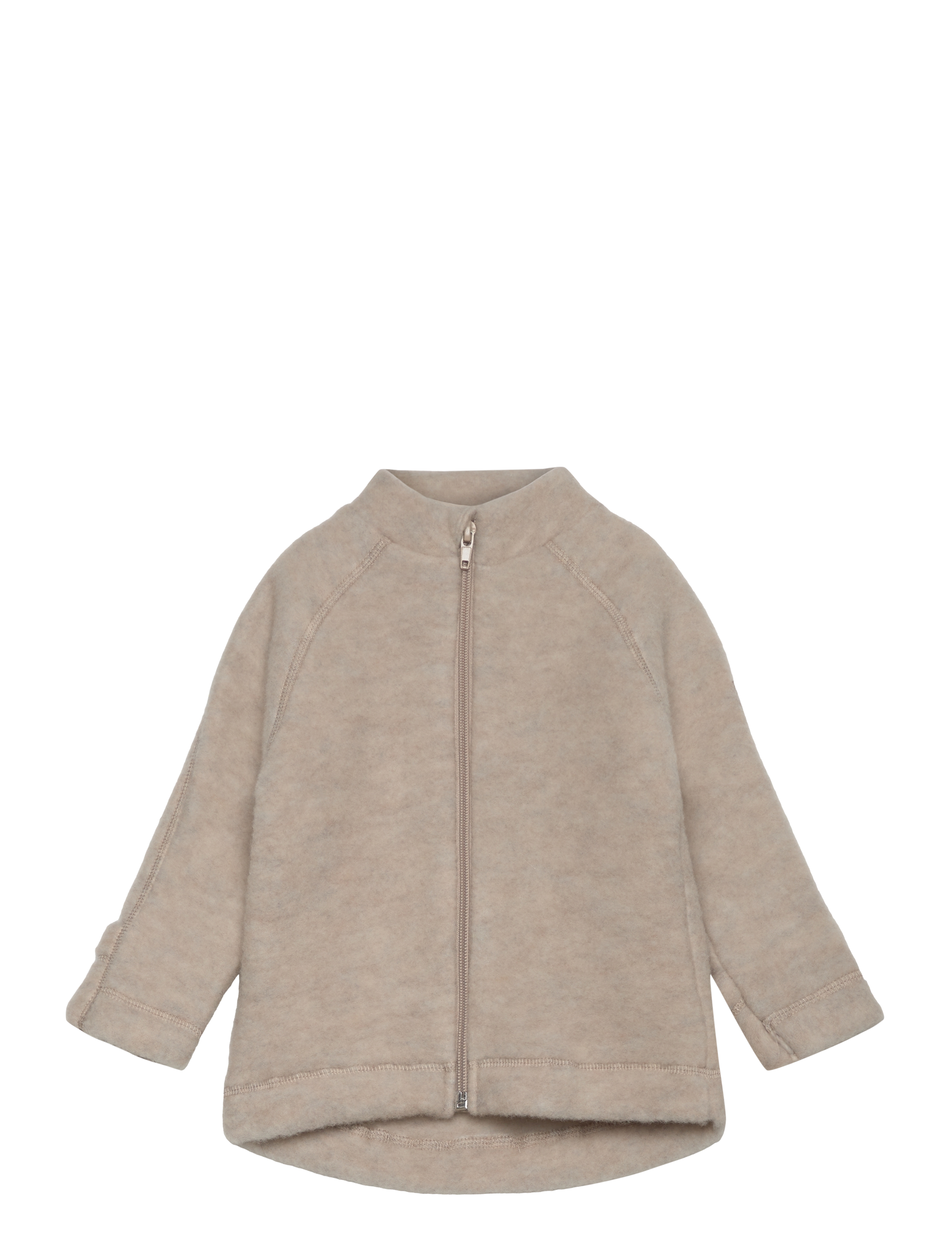 mikk-line - Wool Baby Jacket - höstjackor - melange offwhite - 0