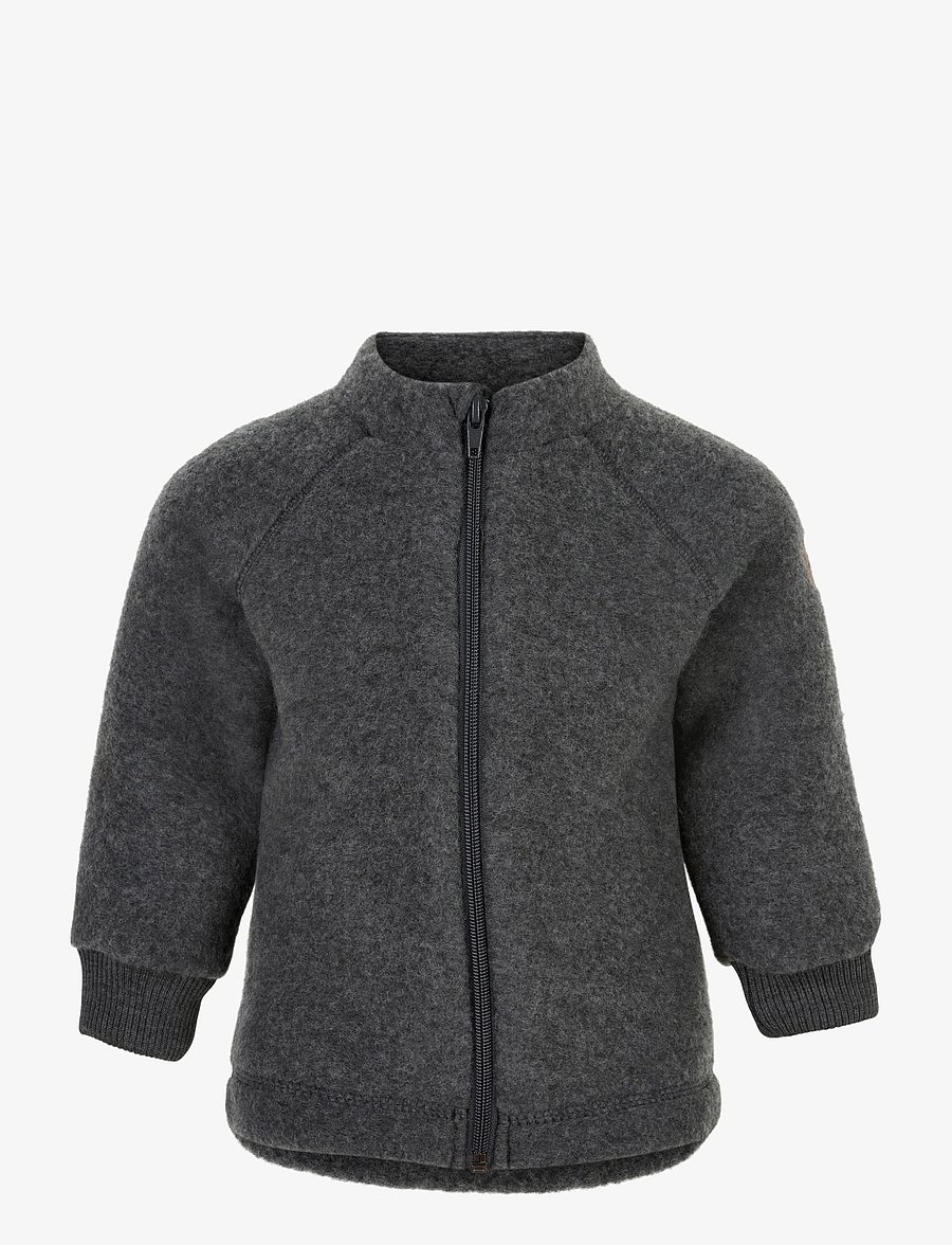mikk-line - Wool Jacket - fleecejacken - anthracite melange - 0