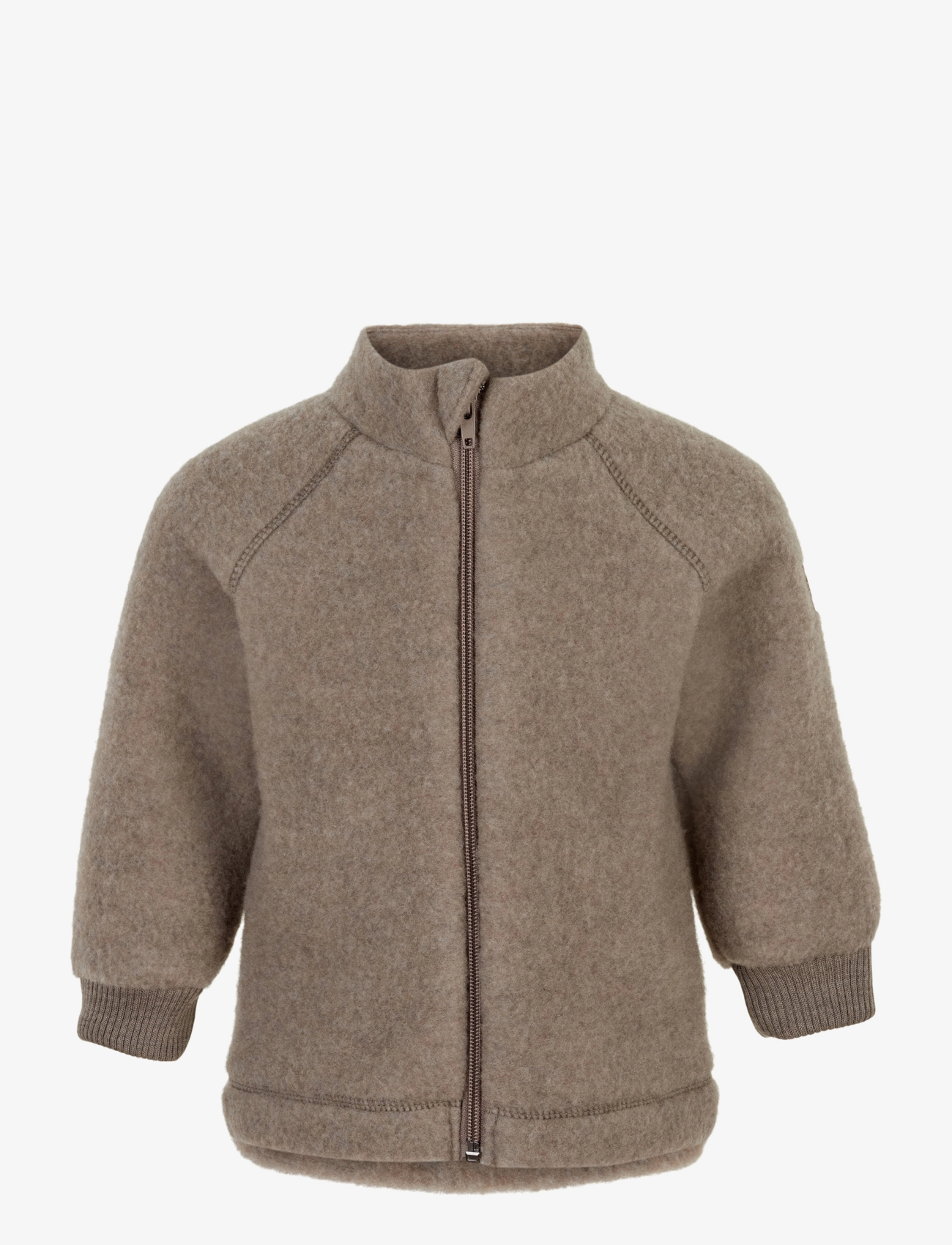 mikk-line Wool Jacket, Børn, Lynlås Jakke, Beige, Str: 122