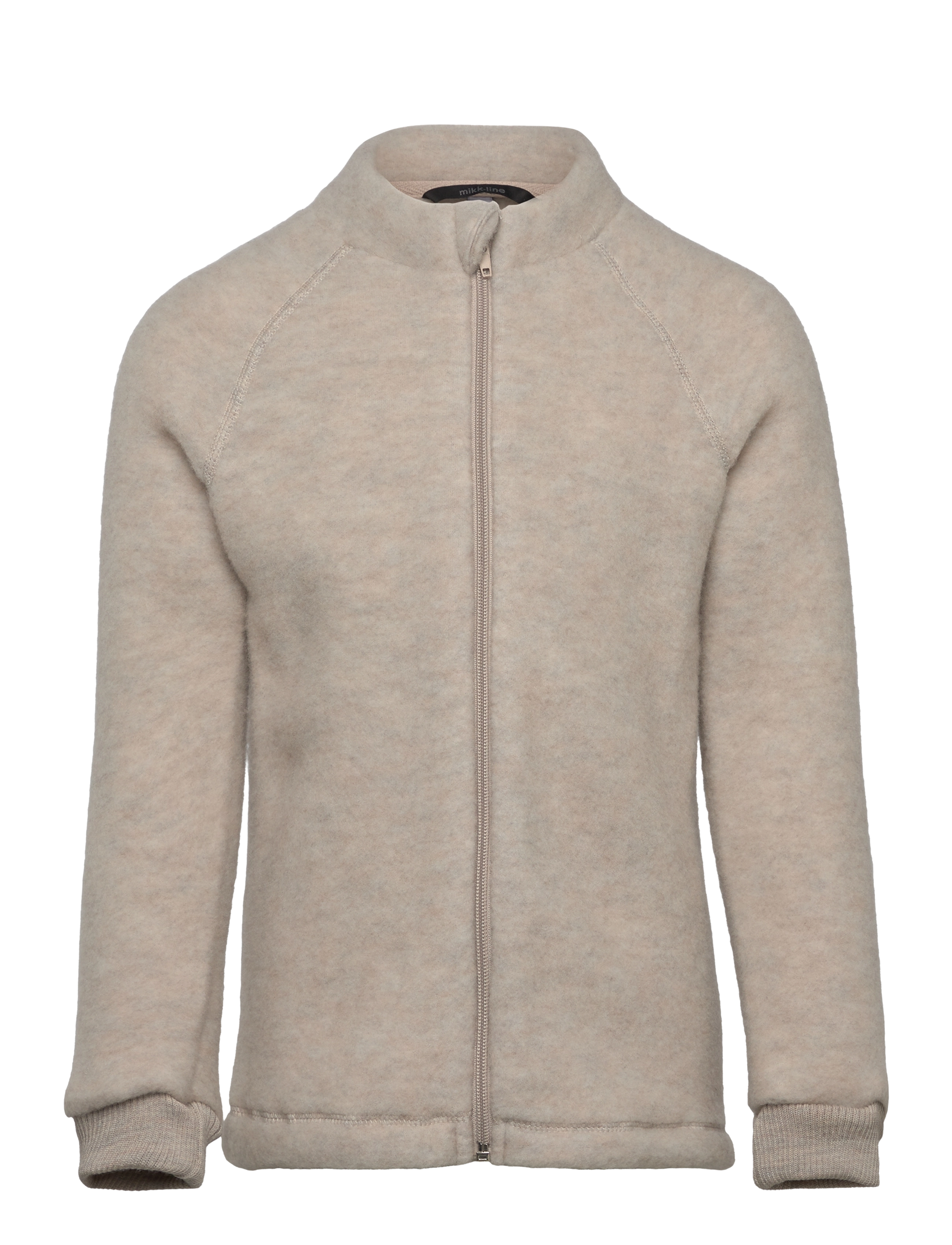 mikk-line Wool Jacket, Børn, Lynlås Jakke, Cream, Str: 146