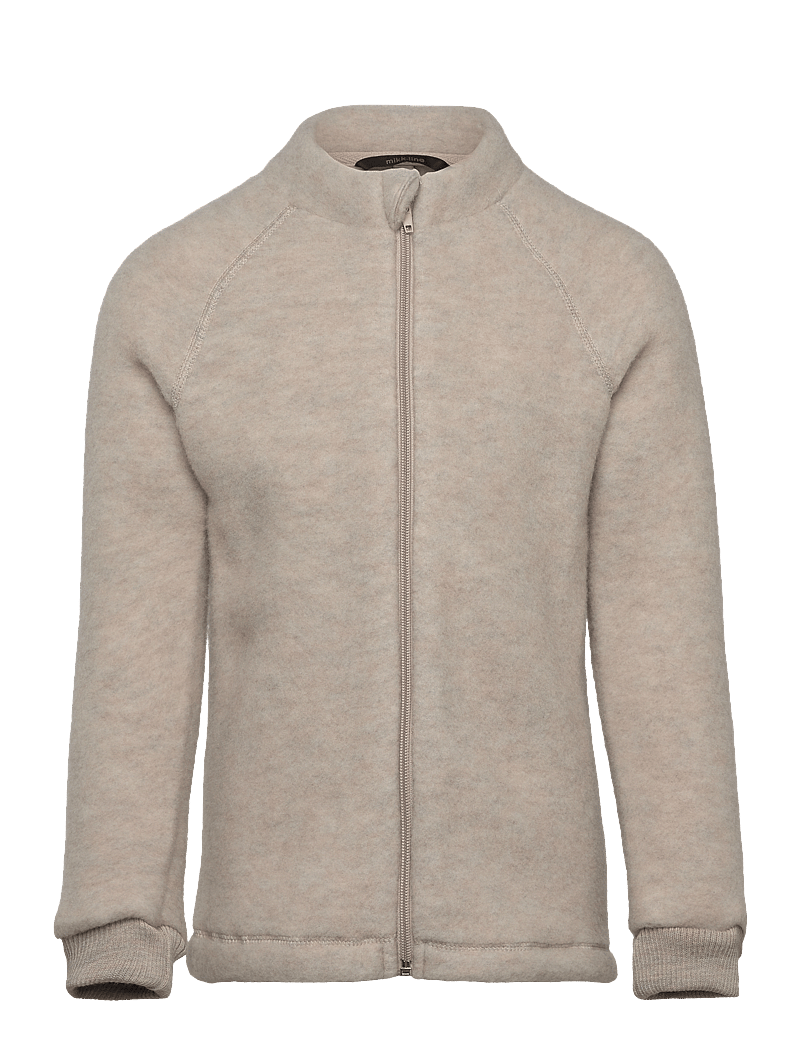 mikk-line - Wool Jacket - fleecejacken - melange offwhite - 0