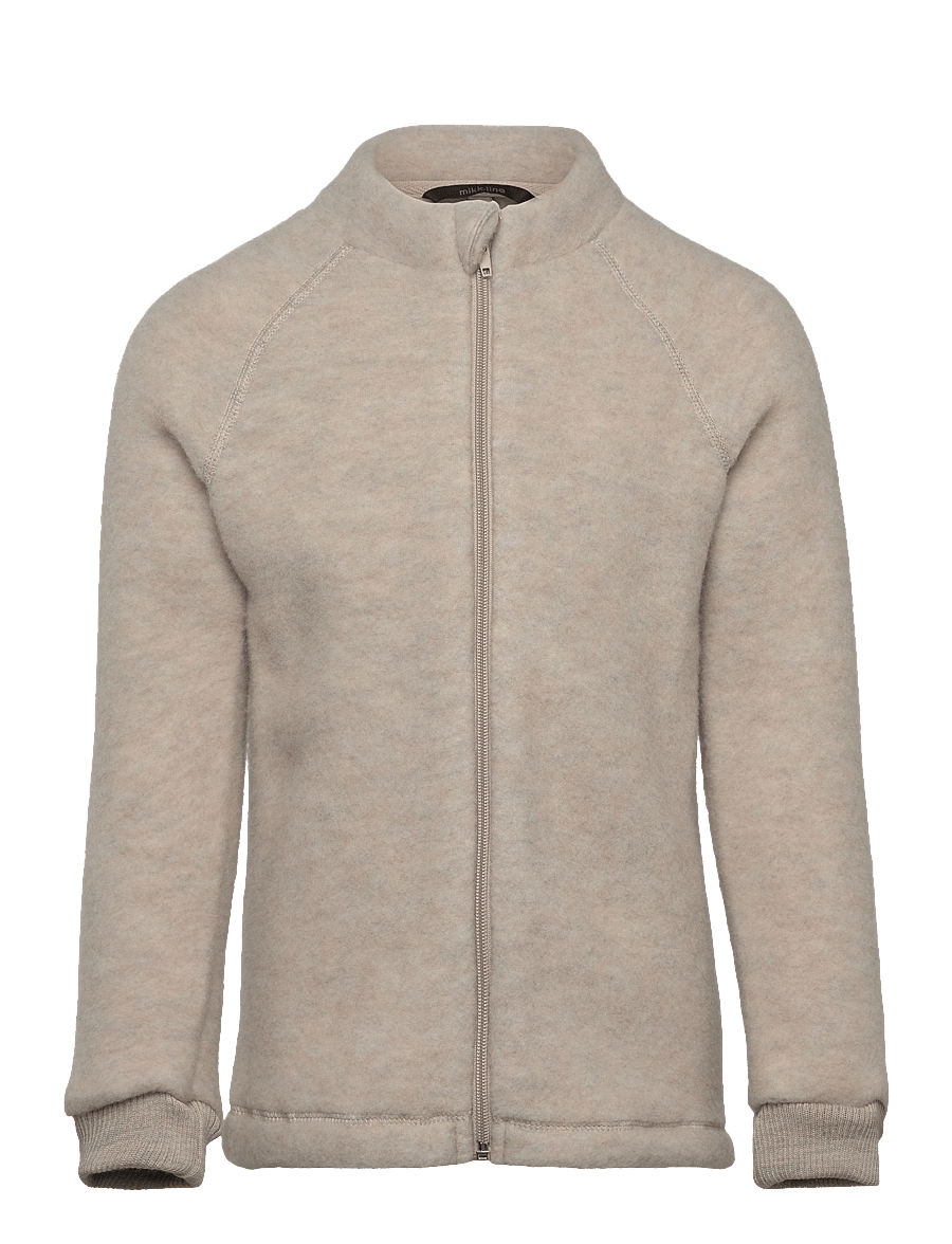 mikk-line - Wool Jacket - fliisjakid - melange offwhite - 0