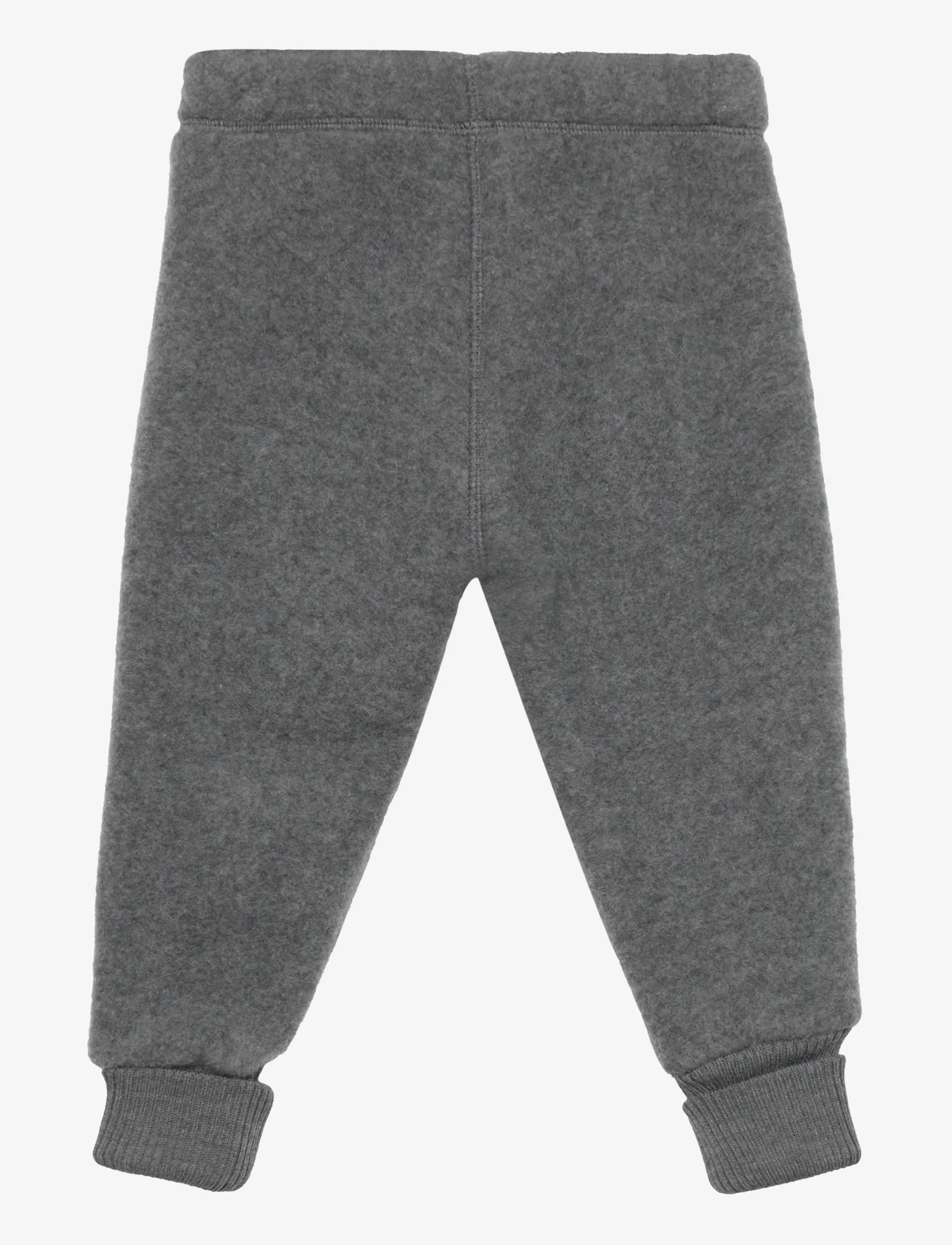 mikk-line - WOOL Pants - fleece trousers - anthracite melange - 1