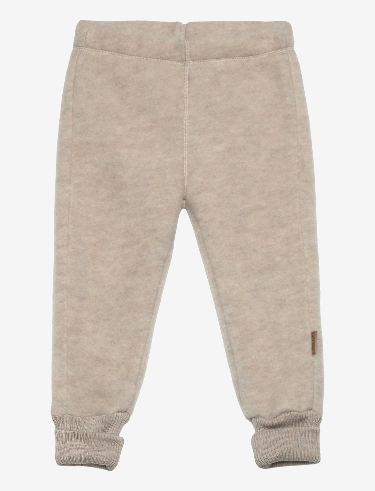 mikk-line - WOOL Pants - trousers - melange offwhite - 0