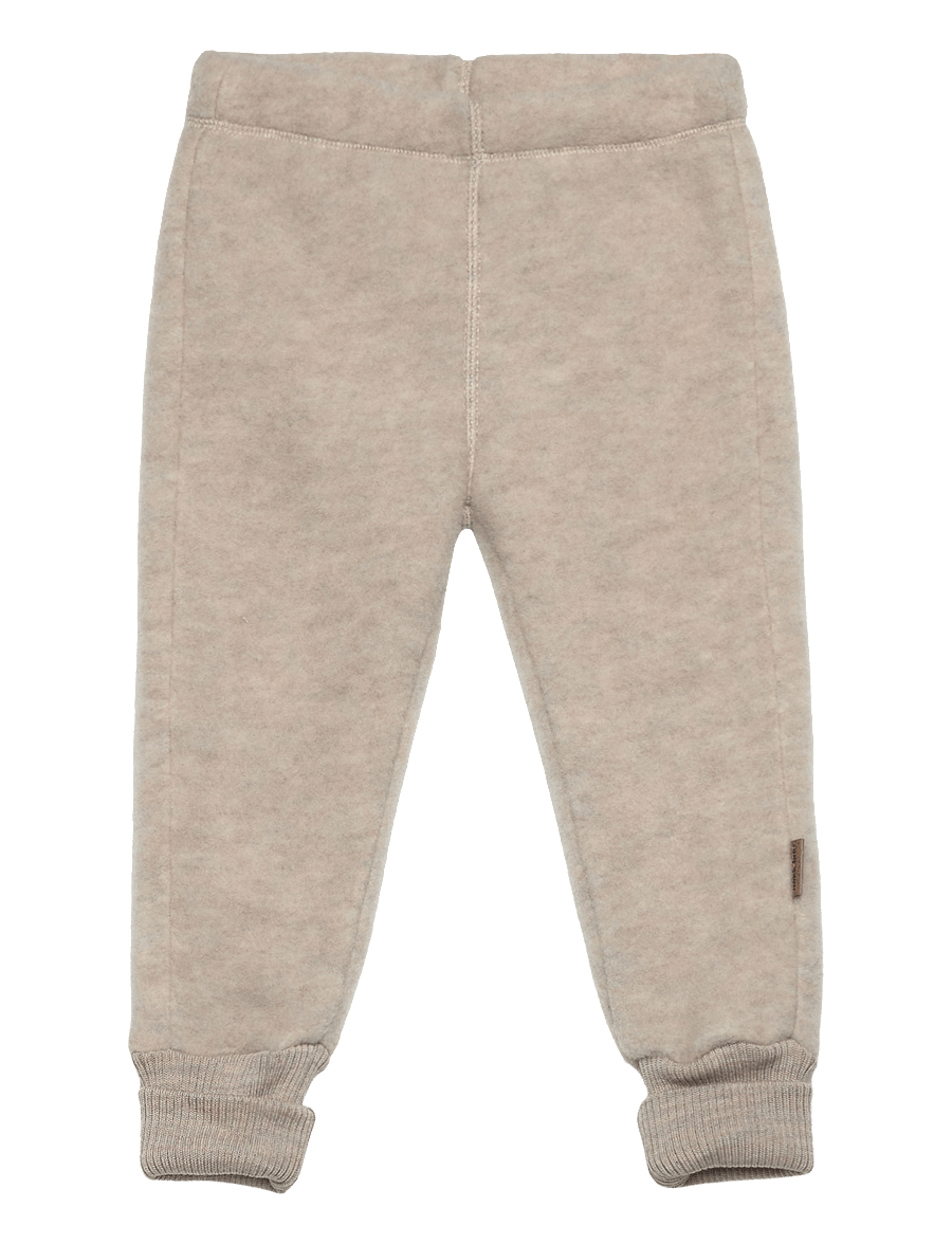 mikk-line - WOOL Pants - fleecehosen - melange offwhite - 0