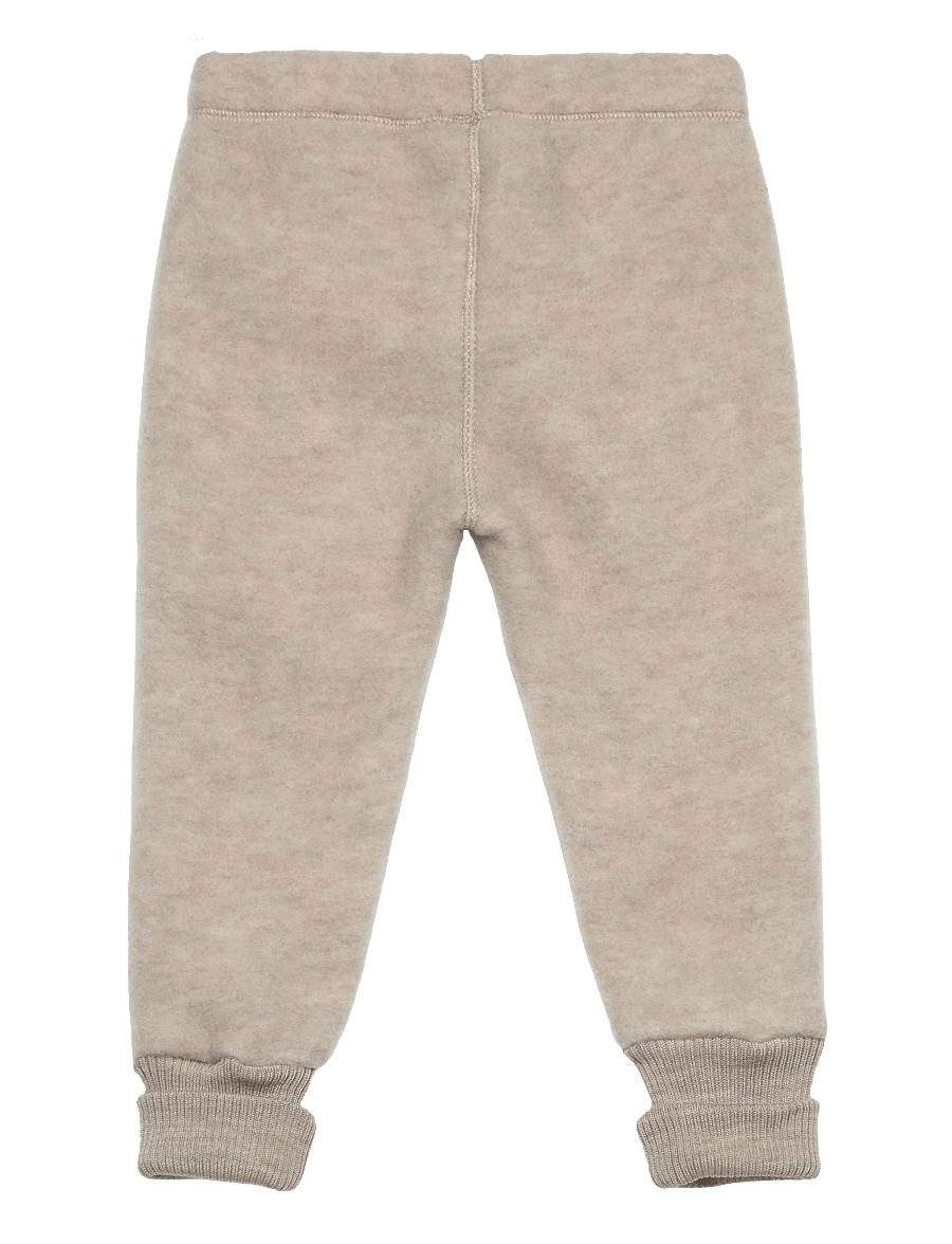 mikk-line - WOOL Pants - fleecehosen - melange offwhite - 1