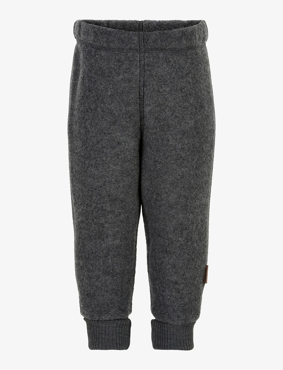 mikk-line - WOOL Pants - fleecehosen - anthracite melange - 0