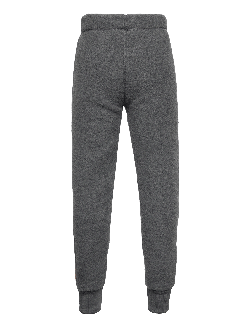 mikk-line - WOOL Pants - fleece trousers - anthracite melange - 1