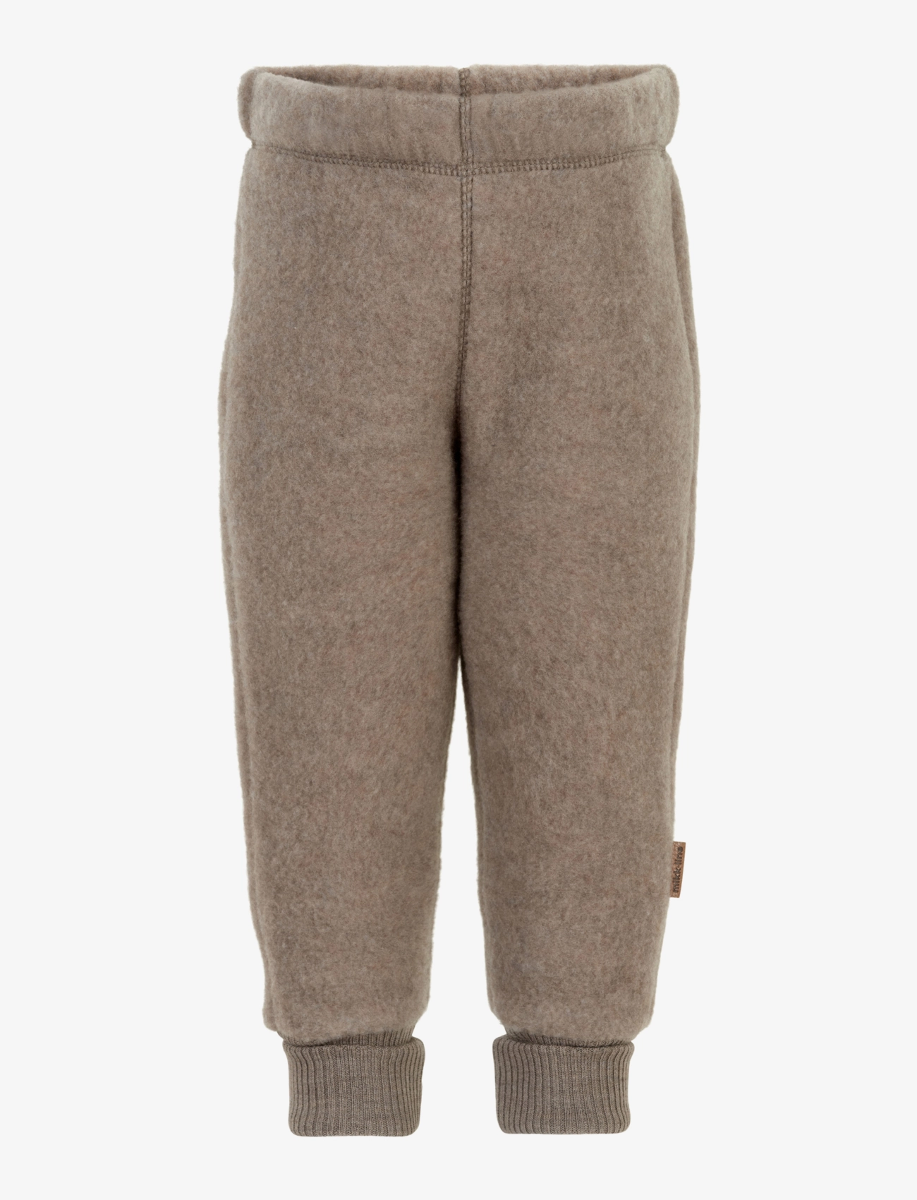 mikk-line WOOL Pants - Fliis - MELANGE DENVER / beige