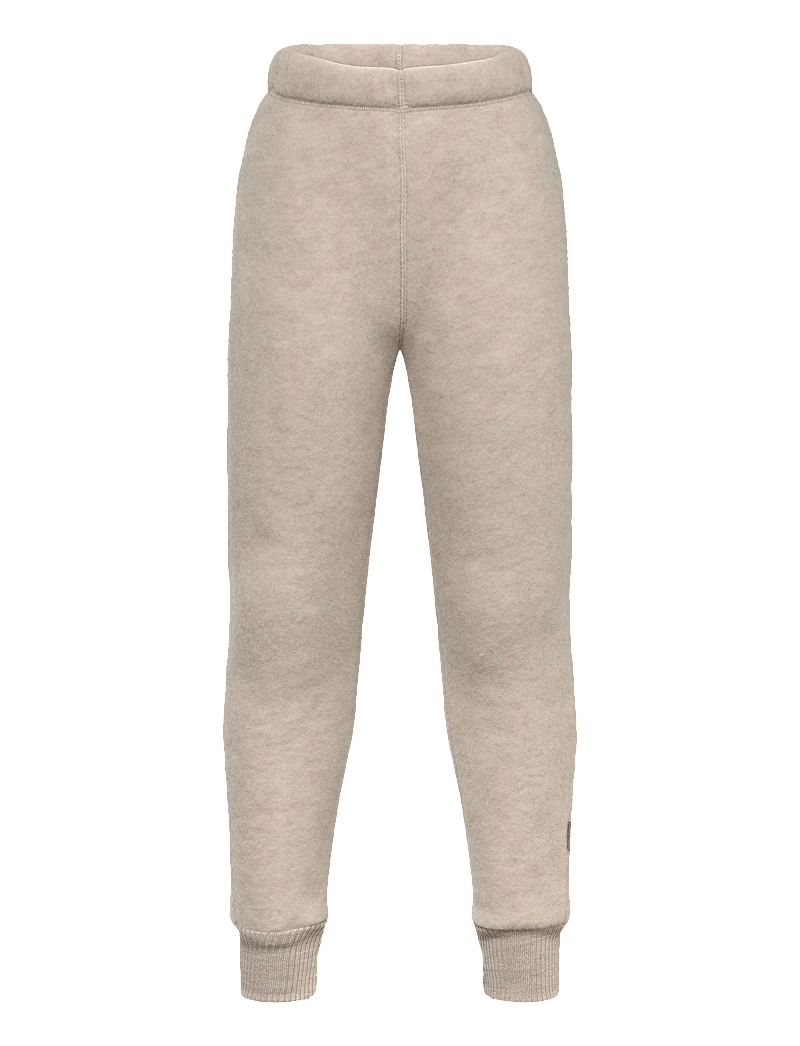 mikk-line - WOOL Pants - fleecehosen - melange offwhite - 0