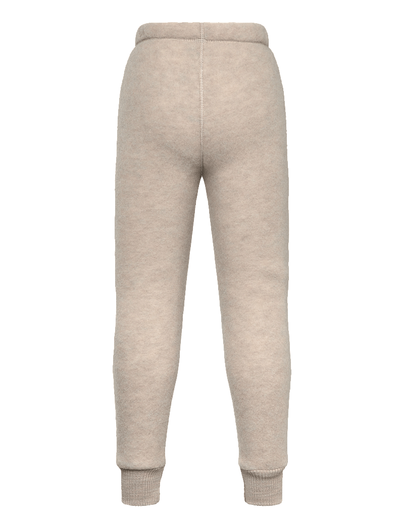 mikk-line - WOOL Pants - fleecehosen - melange offwhite - 1