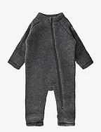 Wool Baby Suit - ANTHRACITE MELANGE