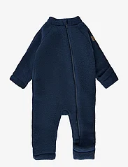 mikk-line - Wool Baby Suit - fleece coveralls - blue nights - 1