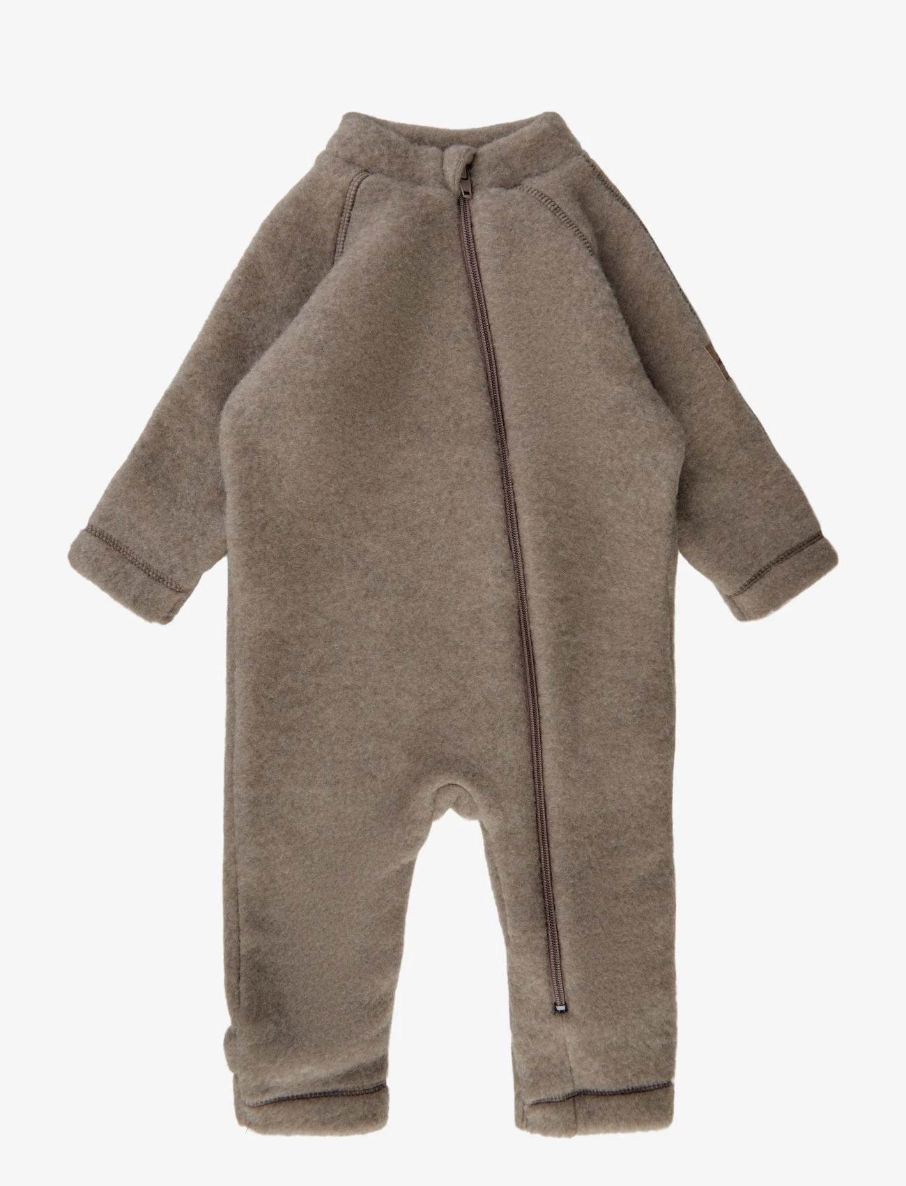 mikk-line - Wool Baby Suit - fleece overall - melange denver - 0