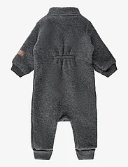 mikk-line - Wool Suit w Rib - fleece overalls - anthracite melange - 1