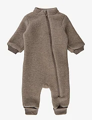 mikk-line - Wool Suit w Rib - fleece overalls - melange denver - 0