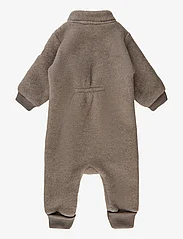 mikk-line - Wool Suit w Rib - fleece coveralls - melange denver - 1