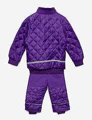 Mikk-Line - Termo set w. fleece in jacket - 741/dark violet (reddish) - 0