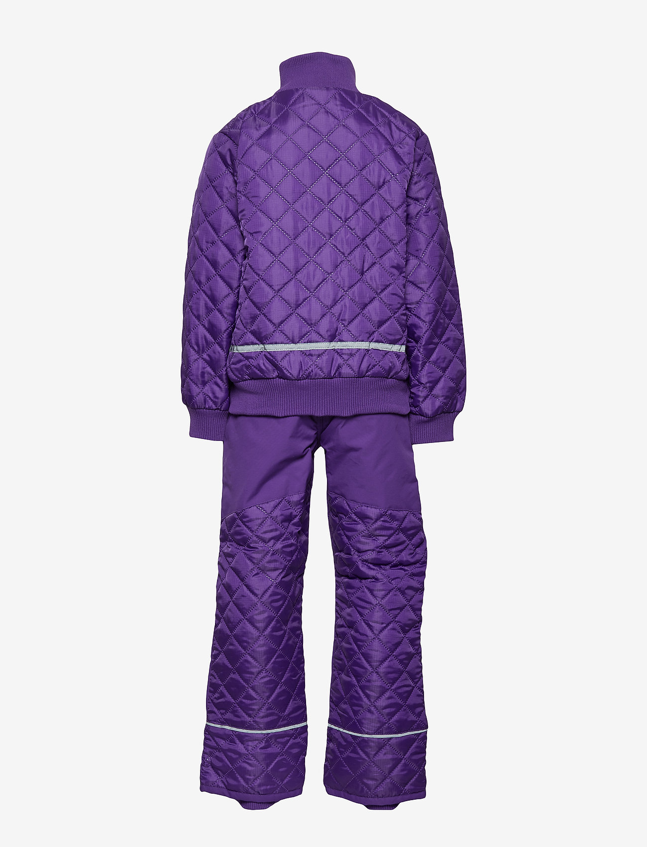 Mikk-Line - Termo set w. fleece in jacket - 741/dark violet (reddish) - 1