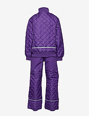 Mikk-Line - Termo set w. fleece in jacket - 741/dark violet (reddish) - 1