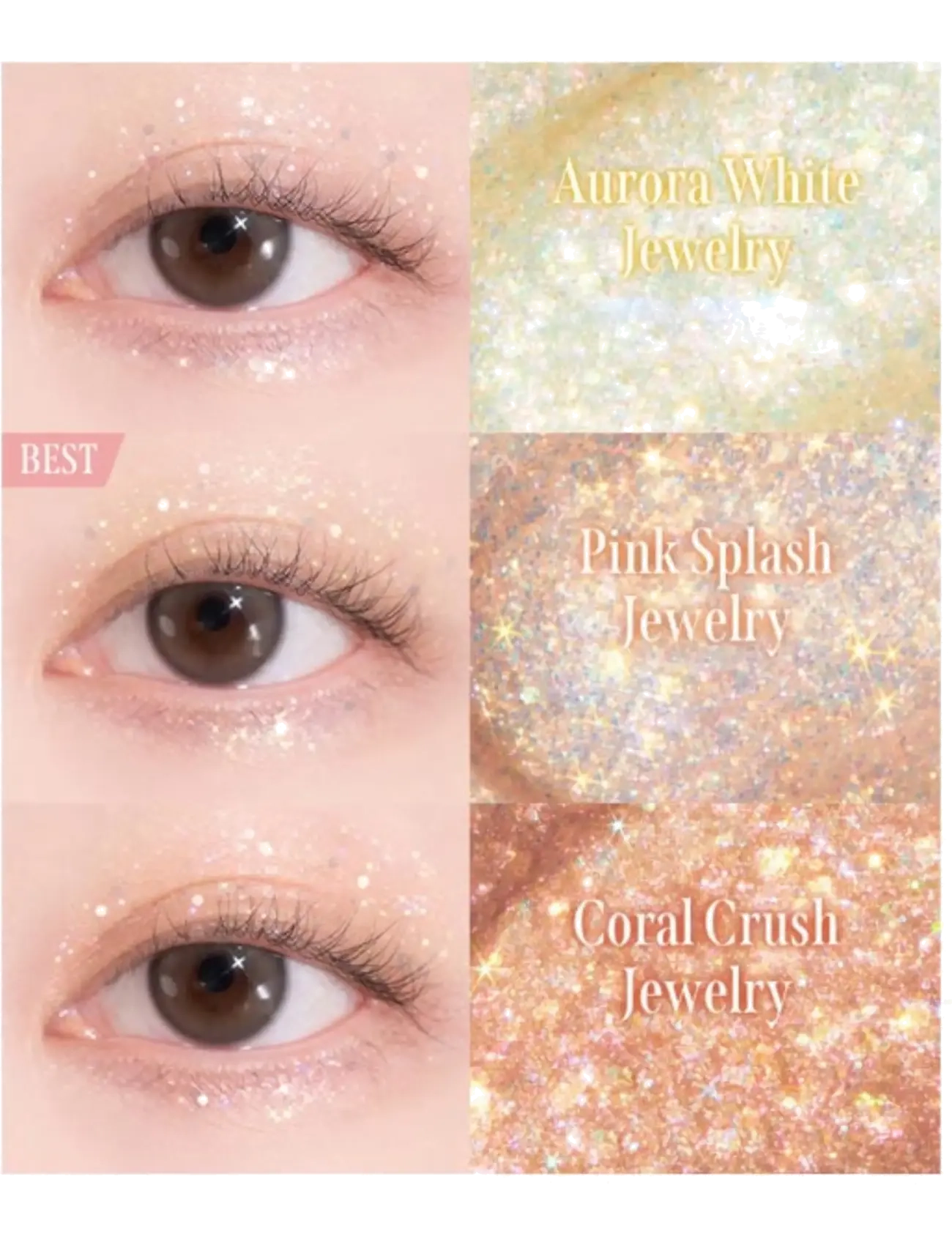 Milktouch - Fairy Jewel Eye Glitter - redo för date night - #dreaming shell jewelry - 2